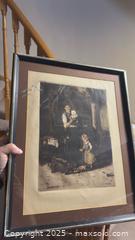MaxSold Auction: Coloured etching after Mihaly Munkacsy  - Markham (Ontario, Canada) PARTNER MANAGED Downsizing Online Auction - Loring Crescent