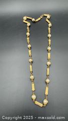 MaxSold Auction: Gold tone bar link & pearl necklace  - Markham (Ontario, Canada) PARTNER MANAGED Downsizing Online Auction - Loring Crescent