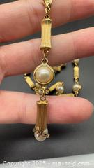 MaxSold Auction: Gold tone bar link & pearl necklace  - Markham (Ontario, Canada) PARTNER MANAGED Downsizing Online Auction - Loring Crescent
