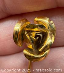 MaxSold Auction: Gold tone rose pin - Markham (Ontario, Canada) PARTNER MANAGED Downsizing Online Auction - Loring Crescent