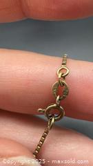 MaxSold Auction: Gold tone sterling silver bracelet or anklet - Markham (Ontario, Canada) PARTNER MANAGED Downsizing Online Auction - Loring Crescent