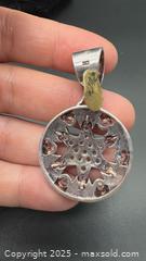 MaxSold Auction: Large heavy sterling silver pendant  - Markham (Ontario, Canada) PARTNER MANAGED Downsizing Online Auction - Loring Crescent