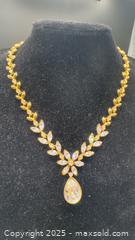 MaxSold Auction: Oscar De La Renta crystal leaf necklace  - Markham (Ontario, Canada) PARTNER MANAGED Downsizing Online Auction - Loring Crescent