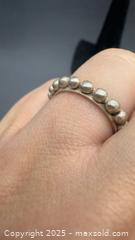 MaxSold Auction: Sterling silver beaded band ring - Markham (Ontario, Canada) PARTNER MANAGED Downsizing Online Auction - Loring Crescent