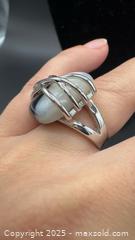 MaxSold Auction: Sterling silver black & white cocktail ring  - Markham (Ontario, Canada) PARTNER MANAGED Downsizing Online Auction - Loring Crescent