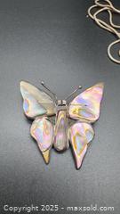 MaxSold Auction: Sterling silver butterfly brooch & pendant with necklace  - Markham (Ontario, Canada) PARTNER MANAGED Downsizing Online Auction - Loring Crescent