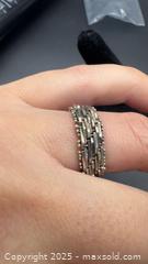 MaxSold Auction: Sterling silver chain link ring  - Markham (Ontario, Canada) PARTNER MANAGED Downsizing Online Auction - Loring Crescent