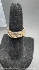 MaxSold Auction: Sterling silver chain link ring  - Markham (Ontario, Canada) PARTNER MANAGED Downsizing Online Auction - Loring Crescent