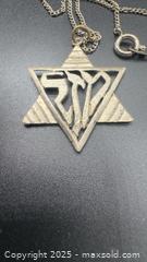MaxSold Auction: Sterling silver David Star pendant & necklace - Markham (Ontario, Canada) PARTNER MANAGED Downsizing Online Auction - Loring Crescent