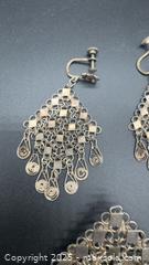 MaxSold Auction: Sterling silver filigree earrings & brooch set  - Markham (Ontario, Canada) PARTNER MANAGED Downsizing Online Auction - Loring Crescent