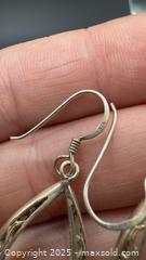 MaxSold Auction: Sterling silver filigree scroll teardrop dangle earrings - Markham (Ontario, Canada) PARTNER MANAGED Downsizing Online Auction - Loring Crescent