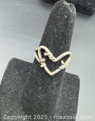 MaxSold Auction: Sterling Silver heart ring size 7.5 - Markham (Ontario, Canada) PARTNER MANAGED Downsizing Online Auction - Loring Crescent