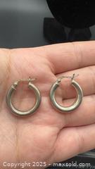 MaxSold Auction: Sterling silver hoops - Markham (Ontario, Canada) PARTNER MANAGED Downsizing Online Auction - Loring Crescent