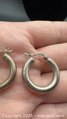 MaxSold Auction: Sterling silver hoops - Markham (Ontario, Canada) PARTNER MANAGED Downsizing Online Auction - Loring Crescent
