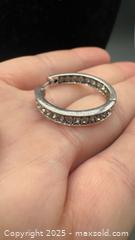 MaxSold Auction: Sterling silver huggie-hoop earrings  - Markham (Ontario, Canada) PARTNER MANAGED Downsizing Online Auction - Loring Crescent