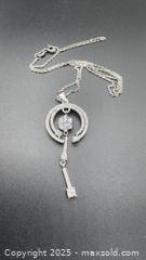 MaxSold Auction: Sterling silver key pendant necklace  - Markham (Ontario, Canada) PARTNER MANAGED Downsizing Online Auction - Loring Crescent