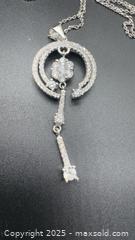 MaxSold Auction: Sterling silver key pendant necklace  - Markham (Ontario, Canada) PARTNER MANAGED Downsizing Online Auction - Loring Crescent