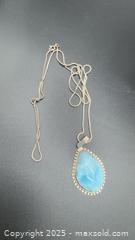 MaxSold Auction: Sterling silver larimar pendant necklace  - Markham (Ontario, Canada) PARTNER MANAGED Downsizing Online Auction - Loring Crescent