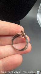 MaxSold Auction: Sterling silver Mexican ring with snakes  - Markham (Ontario, Canada) PARTNER MANAGED Downsizing Online Auction - Loring Crescent