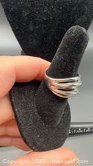 MaxSold Auction: Sterling silver multi band wave ring  - Markham (Ontario, Canada) PARTNER MANAGED Downsizing Online Auction - Loring Crescent