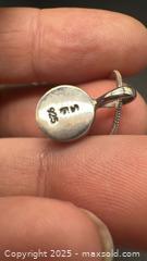 MaxSold Auction: Sterling silver necklace with Dainty Red Coral Pendant - Markham (Ontario, Canada) PARTNER MANAGED Downsizing Online Auction - Loring Crescent