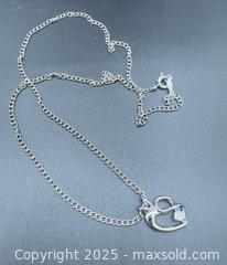 MaxSold Auction: Sterling silver necklace with heart pendant - Markham (Ontario, Canada) PARTNER MANAGED Downsizing Online Auction - Loring Crescent
