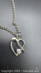 MaxSold Auction: Sterling silver necklace with heart pendant - Markham (Ontario, Canada) PARTNER MANAGED Downsizing Online Auction - Loring Crescent
