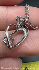 MaxSold Auction: Sterling silver necklace with heart pendant - Markham (Ontario, Canada) PARTNER MANAGED Downsizing Online Auction - Loring Crescent