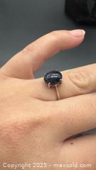 MaxSold Auction: Sterling silver night stone ring  - Markham (Ontario, Canada) PARTNER MANAGED Downsizing Online Auction - Loring Crescent
