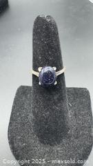 MaxSold Auction: Sterling silver night stone ring  - Markham (Ontario, Canada) PARTNER MANAGED Downsizing Online Auction - Loring Crescent