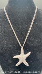 MaxSold Auction: Sterling silver pave cubic zirconia starfish pendant necklace - Markham (Ontario, Canada) PARTNER MANAGED Downsizing Online Auction - Loring Crescent