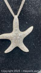 MaxSold Auction: Sterling silver pave cubic zirconia starfish pendant necklace - Markham (Ontario, Canada) PARTNER MANAGED Downsizing Online Auction - Loring Crescent