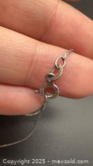 MaxSold Auction: Sterling silver three-stone drop pendant necklace - Markham (Ontario, Canada) PARTNER MANAGED Downsizing Online Auction - Loring Crescent