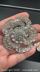MaxSold Auction: Two floral shaped brooches  - Markham (Ontario, Canada) PARTNER MANAGED Downsizing Online Auction - Loring Crescent