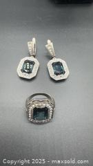 MaxSold Auction: Vintage Art Deco Sterling Silver Jenavi Ring & Earrings  - Markham (Ontario, Canada) PARTNER MANAGED Downsizing Online Auction - Loring Crescent