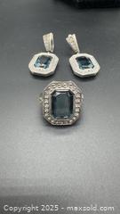 MaxSold Auction: Vintage Art Deco Sterling Silver Jenavi Ring & Earrings  - Markham (Ontario, Canada) PARTNER MANAGED Downsizing Online Auction - Loring Crescent