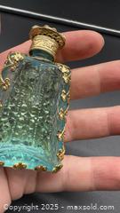 MaxSold Auction: Vintage blue small perfume bottle  - Markham (Ontario, Canada) PARTNER MANAGED Downsizing Online Auction - Loring Crescent