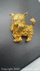 MaxSold Auction: Vintage gold-tone Scottish Terrier brooch  - Markham (Ontario, Canada) PARTNER MANAGED Downsizing Online Auction - Loring Crescent