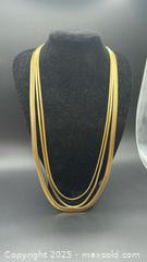 MaxSold Auction: Vintage gold tone layered harringbone chain - Markham (Ontario, Canada) PARTNER MANAGED Downsizing Online Auction - Loring Crescent