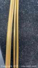 MaxSold Auction: Vintage gold tone layered harringbone chain - Markham (Ontario, Canada) PARTNER MANAGED Downsizing Online Auction - Loring Crescent