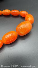 MaxSold Auction: Vintage graduated orange bead necklace - Markham (Ontario, Canada) PARTNER MANAGED Downsizing Online Auction - Loring Crescent