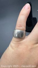 MaxSold Auction: Wide Sterling silver dome ring  - Markham (Ontario, Canada) PARTNER MANAGED Downsizing Online Auction - Loring Crescent