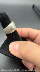 MaxSold Auction: Wide Sterling silver dome ring  - Markham (Ontario, Canada) PARTNER MANAGED Downsizing Online Auction - Loring Crescent