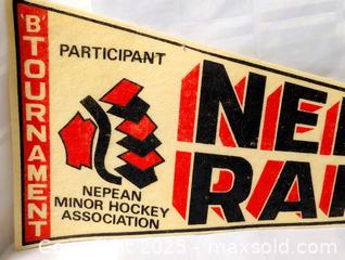 MaxSold Auction: NEPEAN RAIDERS MINOR HOCKEY TEAM PENNANT - Kingston (Ontario, Canada) SELLER MANAGED Downsizing Online Auction - Rosemund Crescent