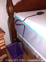 MaxSold Auction: Adjustable mattress & traditional queen sized wooden headboard - London (Ontario, Canada) PARTNER MANAGED Estate Sale Online Auction - Alayne Crescent