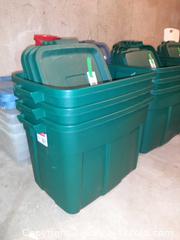 MaxSold Auction: (B) Three green Rubbermaid ECOSense High-Top Storage Totes - London (Ontario, Canada) PARTNER MANAGED Estate Sale Online Auction - Alayne Crescent