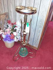 MaxSold Auction: Beautiful mid-century brass plant stand and floral arrangements - London (Ontario, Canada) PARTNER MANAGED Estate Sale Online Auction - Alayne Crescent