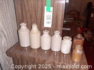 MaxSold Auction: Collection of antique Victorian-era stoneware ink bottles and inkwells - London (Ontario, Canada) PARTNER MANAGED Estate Sale Online Auction - Alayne Crescent
