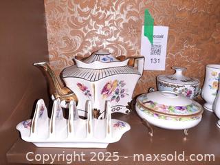 MaxSold Auction: Collection of floral-patterned ceramic tea and coffee service items - London (Ontario, Canada) PARTNER MANAGED Estate Sale Online Auction - Alayne Crescent