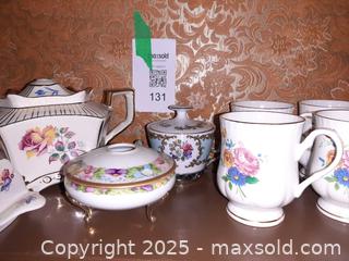 MaxSold Auction: Collection of floral-patterned ceramic tea and coffee service items - London (Ontario, Canada) PARTNER MANAGED Estate Sale Online Auction - Alayne Crescent